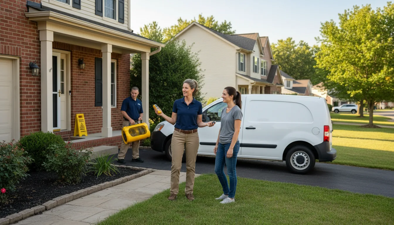 Residential water damage restoration in Montebello, VA